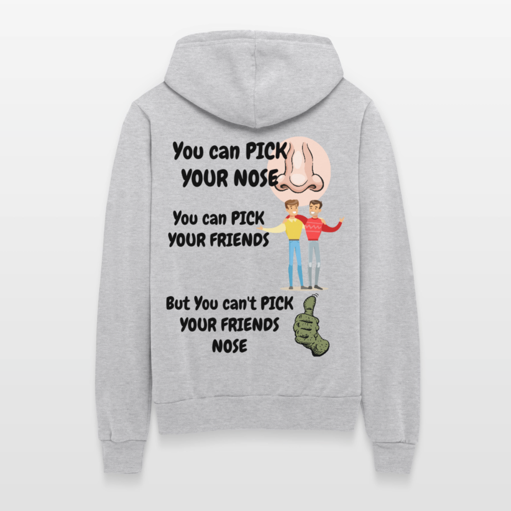 Unisex Full Zip Hoodie - heather gray