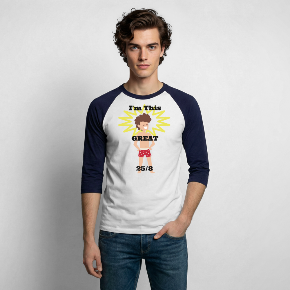 Baseball T-Shirt - white/navy
