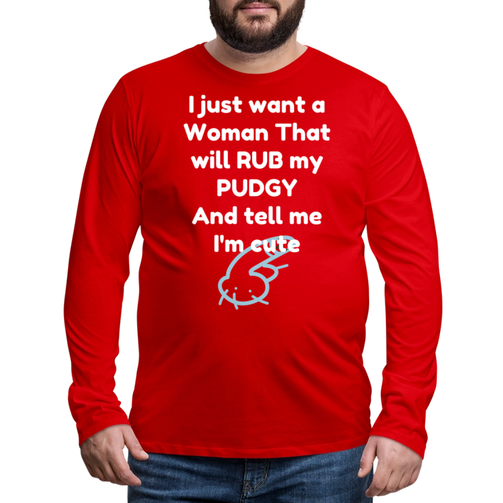 Men's Premium Long Sleeve T-Shirt - red