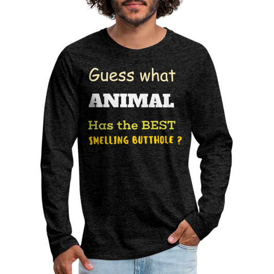 Men's Premium Long Sleeve T-Shirt - charcoal grey