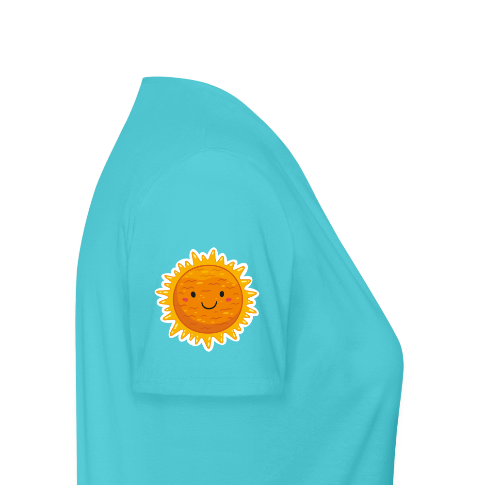 Women's V-Neck T-Shirt - aqua