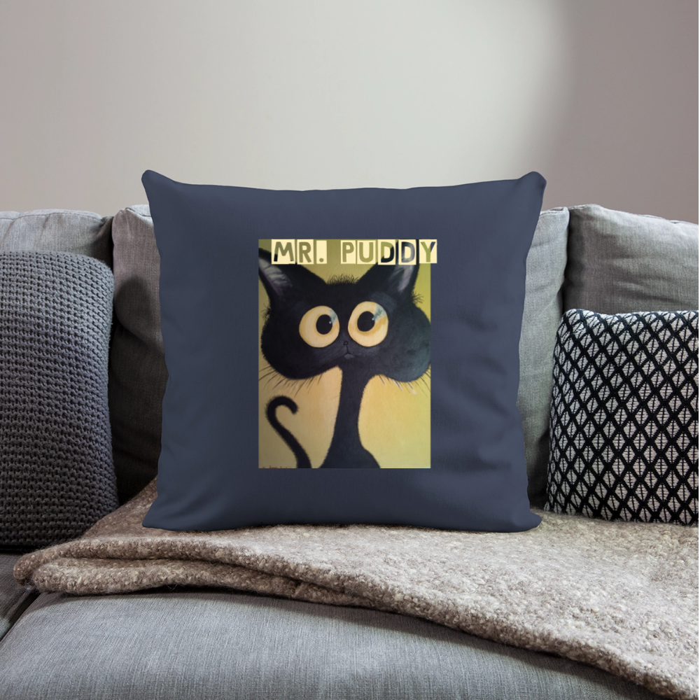Throw Pillow Cover 18” x 18” - navy