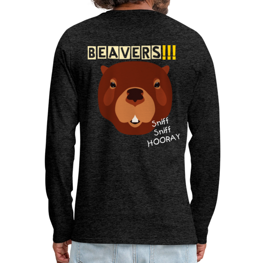 Men's Premium Long Sleeve T-Shirt - charcoal grey