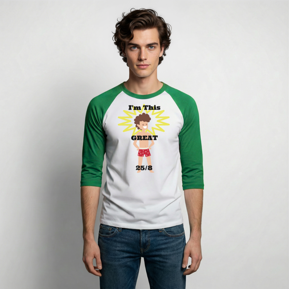 Baseball T-Shirt - white/kelly green