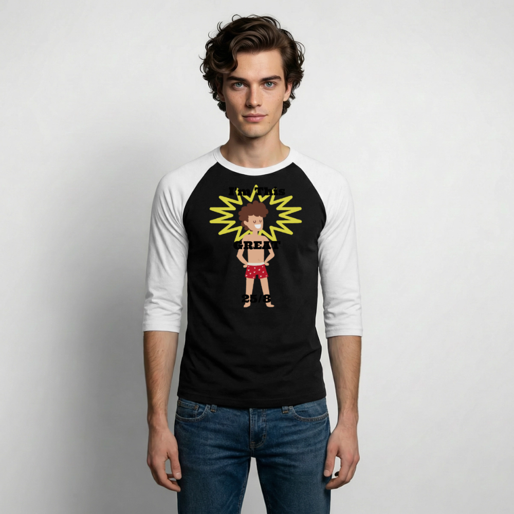 Baseball T-Shirt - black/white
