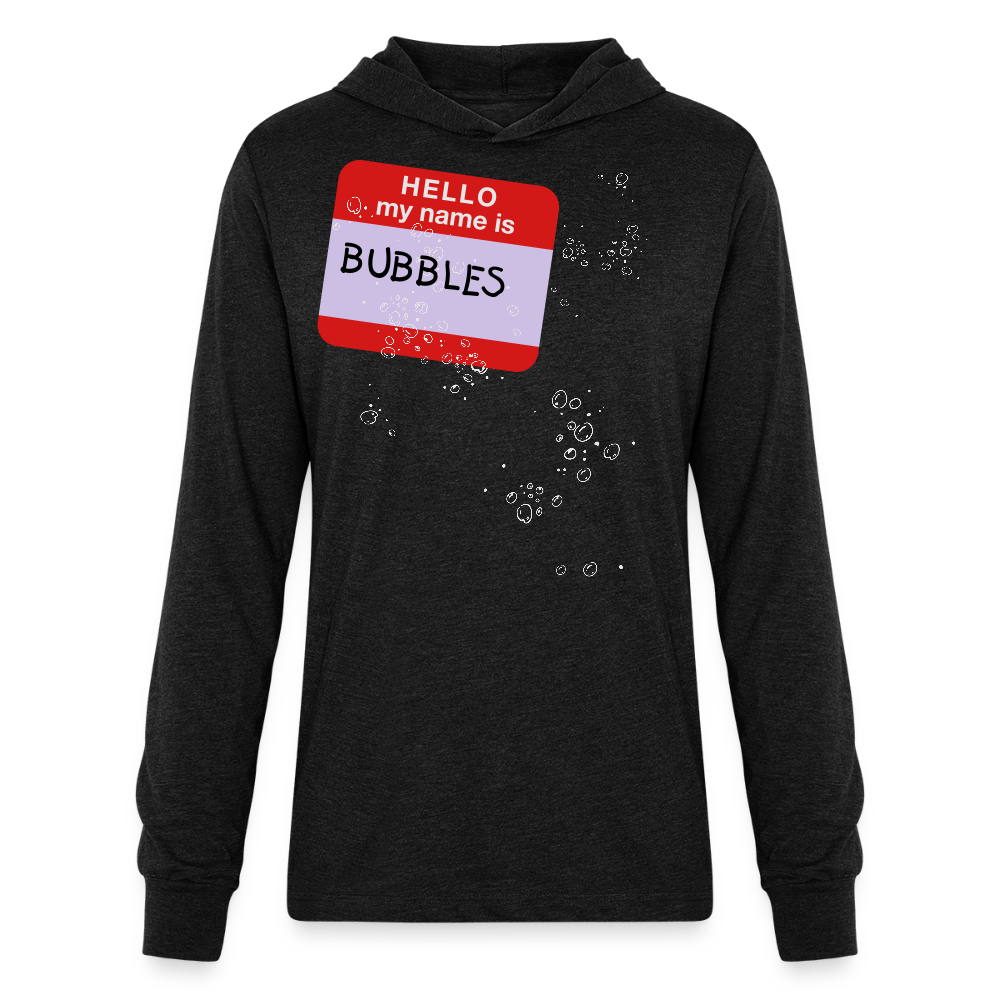 Unisex Long Sleeve Hoodie Shirt - heather black