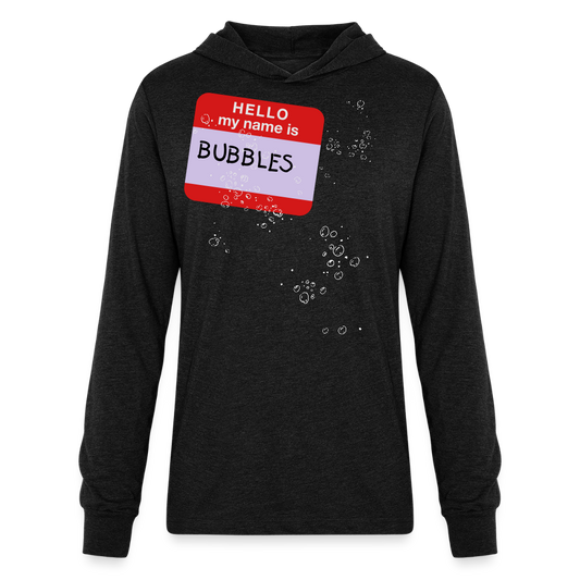 Unisex Long Sleeve Hoodie Shirt - heather black