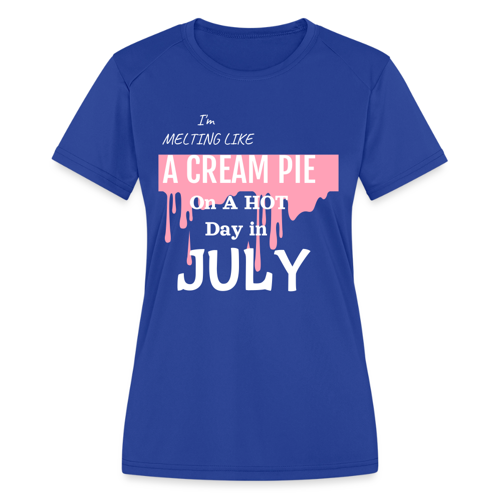 Women's Moisture Wicking Performance T-Shirt - royal blue