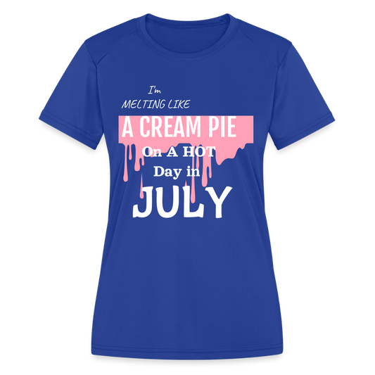 Women's Moisture Wicking Performance T-Shirt - royal blue