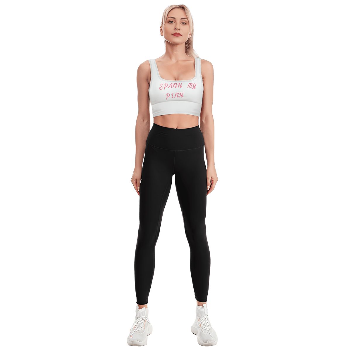 Spank my Pink Yoga Sports Bra Top, athletic bra